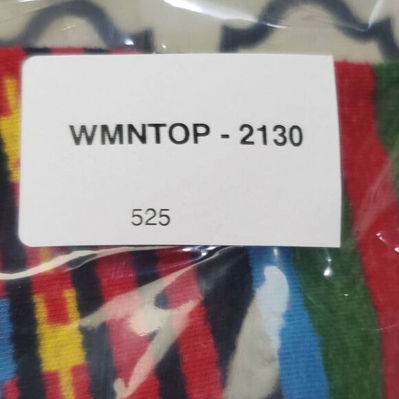 Chaps Sport Men's 2X Southwest Aztec Stripe Pullover 1/4 Zip Collar Cotton Long - Picture 7 of 7